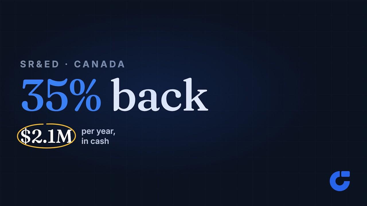 What is SR&ED? Canada's R&D Tax Credit Explained in 45 Seconds (2026)
